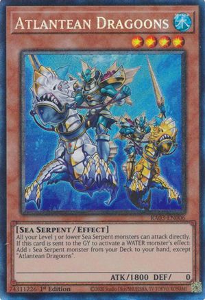 Atlantean Dragoons (PCR) (RA03-EN006) - Quarter Century Bonanza 1st Edition - Premium Yugioh Single from Konami - Just $0.54! Shop now at Game Crave Tournament Store