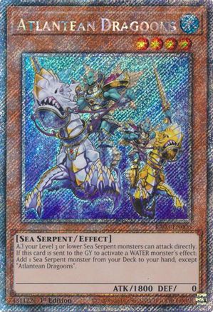 Atlantean Dragoons (Platinum Secret Rare) (RA03-EN006) - Quarter Century Bonanza 1st Edition - Premium Yugioh Single from Konami - Just $1.24! Shop now at Game Crave Tournament Store