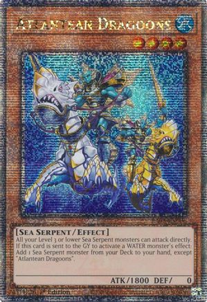 Atlantean Dragoons (Quarter Century Secret Rare) (RA03-EN006) - Quarter Century Bonanza 1st Edition - Premium Yugioh Single from Konami - Just $6.12! Shop now at Game Crave Tournament Store