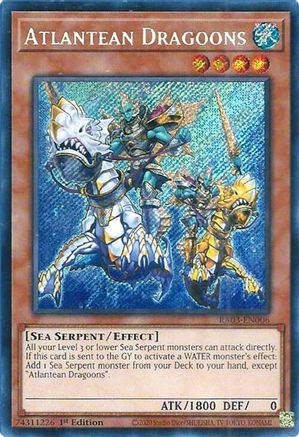 Atlantean Dragoons (Secret Rare) (RA03-EN006) - Quarter Century Bonanza 1st Edition - Premium Yugioh Single from Konami - Just $0.26! Shop now at Game Crave Tournament Store