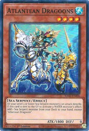 Atlantean Dragoons (RA03-EN006) - Quarter Century Bonanza 1st Edition - Premium Yugioh Single from Konami - Just $0.25! Shop now at Game Crave Tournament Store