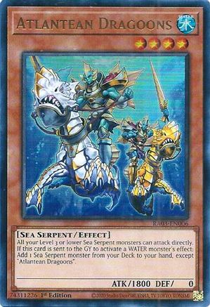 Atlantean Dragoons (UR) (RA03-EN006) - Quarter Century Bonanza 1st Edition - Premium Yugioh Single from Konami - Just $0.25! Shop now at Game Crave Tournament Store
