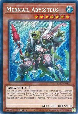 Mermail Abyssteus (Secret Rare) (RA03-EN007) - Quarter Century Bonanza 1st Edition - Premium Yugioh Single from Konami - Just $0.25! Shop now at Game Crave Tournament Store