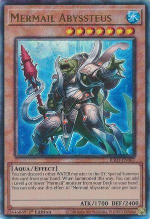Mermail Abyssteus (PUR) (RA03-EN007) - Quarter Century Bonanza 1st Edition - Premium Yugioh Single from Konami - Just $0.34! Shop now at Game Crave Tournament Store