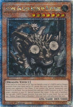 Redox, Dragon Ruler of Boulders (Quarter Century Secret Rare) (RA03-EN008) - Quarter Century Bonanza 1st Edition - Premium Yugioh Single from Konami - Just $8.36! Shop now at Game Crave Tournament Store
