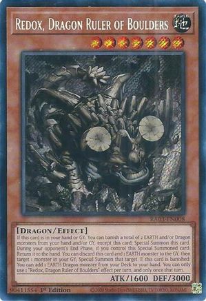 Redox, Dragon Ruler of Boulders (Secret Rare) (RA03-EN008) - Quarter Century Bonanza 1st Edition - Premium Yugioh Single from Konami - Just $0.44! Shop now at Game Crave Tournament Store