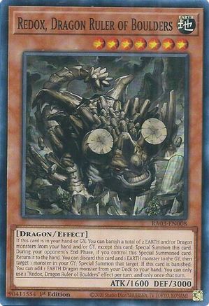 Redox, Dragon Ruler of Boulders (RA03-EN008) - Quarter Century Bonanza 1st Edition - Premium Yugioh Single from Konami - Just $0.25! Shop now at Game Crave Tournament Store