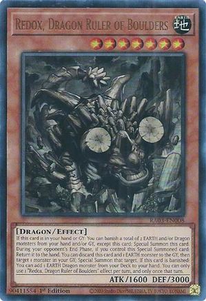 Redox, Dragon Ruler of Boulders (UR) (RA03-EN008) - Quarter Century Bonanza 1st Edition - Premium Yugioh Single from Konami - Just $0.25! Shop now at Game Crave Tournament Store