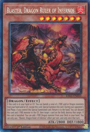 Blaster, Dragon Ruler of Infernos (PCR) (RA03-EN010) - Quarter Century Bonanza 1st Edition - Premium Yugioh Single from Konami - Just $1.10! Shop now at Game Crave Tournament Store