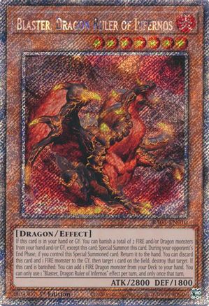 Blaster, Dragon Ruler of Infernos (Platinum Secret Rare) (RA03-EN010) - Quarter Century Bonanza 1st Edition - Premium Yugioh Single from Konami - Just $4.60! Shop now at Game Crave Tournament Store
