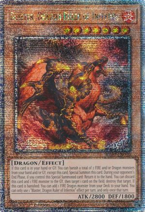 Blaster, Dragon Ruler of Infernos (Quarter Century Secret Rare) (RA03-EN010) - Quarter Century Bonanza 1st Edition - Premium Yugioh Single from Konami - Just $9.57! Shop now at Game Crave Tournament Store