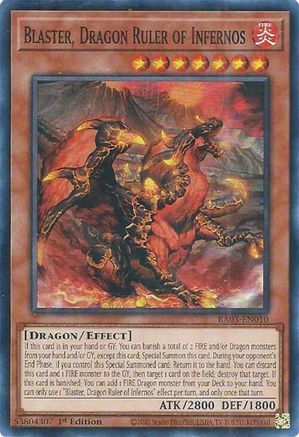 Blaster, Dragon Ruler of Infernos (RA03-EN010) - Quarter Century Bonanza 1st Edition - Premium Yugioh Single from Konami - Just $0.25! Shop now at Game Crave Tournament Store