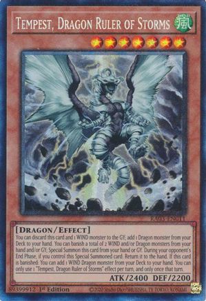 Tempest, Dragon Ruler of Storms (PCR) (RA03-EN011) - Quarter Century Bonanza 1st Edition - Premium Yugioh Single from Konami - Just $1.64! Shop now at Game Crave Tournament Store