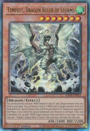 Tempest, Dragon Ruler of Storms (PUR) (RA03-EN011) - Quarter Century Bonanza 1st Edition - Premium Yugioh Single from Konami - Just $1.24! Shop now at Game Crave Tournament Store