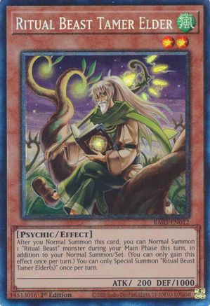 Ritual Beast Tamer Elder (PCR) (RA03-EN012) - Quarter Century Bonanza 1st Edition - Premium Yugioh Single from Konami - Just $0.16! Shop now at Game Crave Tournament Store