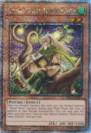 Ritual Beast Tamer Elder (Quarter Century Secret Rare) (RA03-EN012) - Quarter Century Bonanza 1st Edition - Premium Yugioh Single from Konami - Just $1.10! Shop now at Game Crave Tournament Store