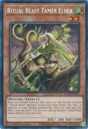 Ritual Beast Tamer Elder (Secret Rare) (RA03-EN012) - Quarter Century Bonanza 1st Edition - Premium Yugioh Single from Konami - Just $0.25! Shop now at Game Crave Tournament Store