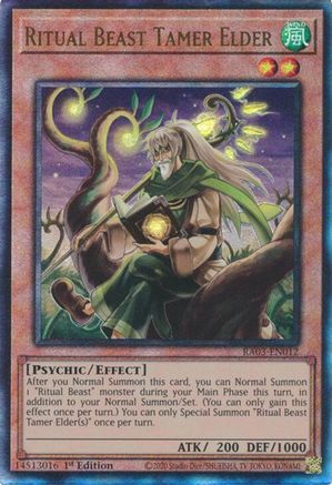Ritual Beast Tamer Elder (PUR) (RA03-EN012) - Quarter Century Bonanza 1st Edition - Premium Yugioh Single from Konami - Just $0.25! Shop now at Game Crave Tournament Store