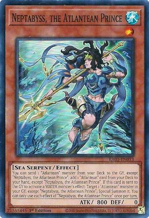 Neptabyss, the Atlantean Prince (RA03-EN013) - Quarter Century Bonanza 1st Edition - Premium Yugioh Single from Konami - Just $0.25! Shop now at Game Crave Tournament Store