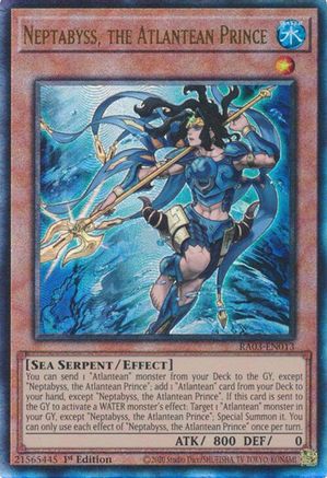 Neptabyss, the Atlantean Prince (PUR) (RA03-EN013) - Quarter Century Bonanza 1st Edition - Premium Yugioh Single from Konami - Just $0.37! Shop now at Game Crave Tournament Store