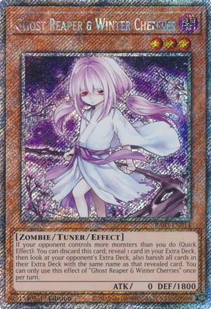 Ghost Reaper & Winter Cherries (Alternate Art) (Platinum Secret Rare) (RA03-EN014) - Quarter Century Bonanza 1st Edition - Premium Yugioh Single from Konami - Just $1.08! Shop now at Game Crave Tournament Store