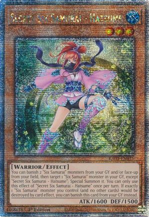Secret Six Samurai - Hatsume (Quarter Century Secret Rare) (RA03-EN016) - Quarter Century Bonanza 1st Edition - Premium Yugioh Single from Konami - Just $1.21! Shop now at Game Crave Tournament Store