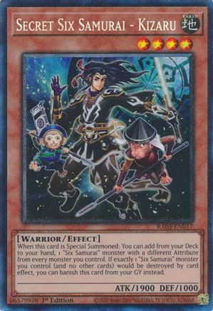 Secret Six Samurai - Kizaru (PCR) (RA03-EN017) - Quarter Century Bonanza 1st Edition - Premium Yugioh Single from Konami - Just $0.28! Shop now at Game Crave Tournament Store