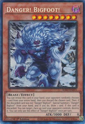 Danger! Bigfoot! (Alternate Art) (PCR) (RA03-EN019) - Quarter Century Bonanza 1st Edition - Premium Yugioh Single from Konami - Just $0.21! Shop now at Game Crave Tournament Store