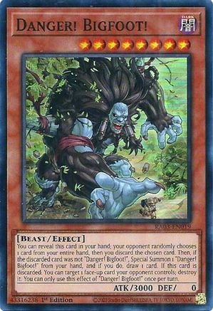 Danger! Bigfoot! (RA03-EN019) - Quarter Century Bonanza 1st Edition - Premium Yugioh Single from Konami - Just $0.25! Shop now at Game Crave Tournament Store