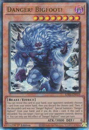 Danger! Bigfoot! (Alternate Art) (PUR) (RA03-EN019) - Quarter Century Bonanza 1st Edition - Premium Yugioh Single from Konami - Just $0.25! Shop now at Game Crave Tournament Store