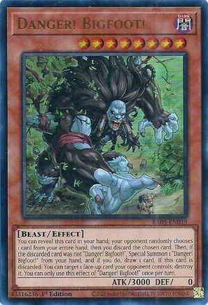 Danger! Bigfoot! (UR) (RA03-EN019) - Quarter Century Bonanza 1st Edition - Premium Yugioh Single from Konami - Just $0.25! Shop now at Game Crave Tournament Store