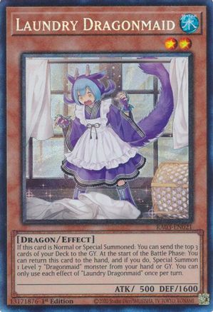 Laundry Dragonmaid (PCR) (RA03-EN021) - Quarter Century Bonanza 1st Edition - Premium Yugioh Single from Konami - Just $0.26! Shop now at Game Crave Tournament Store