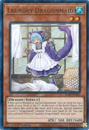 Laundry Dragonmaid (UR) (RA03-EN021) - Quarter Century Bonanza 1st Edition - Premium Yugioh Single from Konami - Just $0.25! Shop now at Game Crave Tournament Store