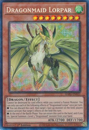 Dragonmaid Lorpar (PCR) (RA03-EN022) - Quarter Century Bonanza 1st Edition - Premium Yugioh Single from Konami - Just $0.20! Shop now at Game Crave Tournament Store