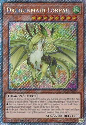 Dragonmaid Lorpar (Platinum Secret Rare) (RA03-EN022) - Quarter Century Bonanza 1st Edition - Premium Yugioh Single from Konami - Just $0.40! Shop now at Game Crave Tournament Store