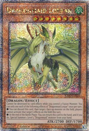 Dragonmaid Lorpar (Quarter Century Secret Rare) (RA03-EN022) - Quarter Century Bonanza 1st Edition - Premium Yugioh Single from Konami - Just $3.65! Shop now at Game Crave Tournament Store