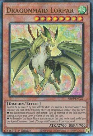 Dragonmaid Lorpar (PUR) (RA03-EN022) - Quarter Century Bonanza 1st Edition - Premium Yugioh Single from Konami - Just $0.26! Shop now at Game Crave Tournament Store