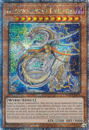 Archnemeses Protos (Quarter Century Secret Rare) (RA03-EN023) - Quarter Century Bonanza 1st Edition - Premium Yugioh Single from Konami - Just $12.43! Shop now at Game Crave Tournament Store