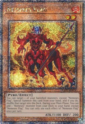 Nemeses Flag (Quarter Century Secret Rare) (RA03-EN024) - Quarter Century Bonanza 1st Edition - Premium Yugioh Single from Konami - Just $3.90! Shop now at Game Crave Tournament Store