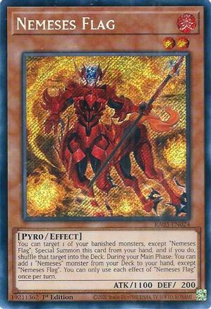 Nemeses Flag (Secret Rare) (RA03-EN024) - Quarter Century Bonanza 1st Edition - Premium Yugioh Single from Konami - Just $0.25! Shop now at Game Crave Tournament Store