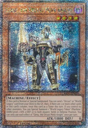 Girsu, the Orcust Mekk-Knight (Quarter Century Secret Rare) (RA03-EN026) - Quarter Century Bonanza 1st Edition - Premium Yugioh Single from Konami - Just $16.13! Shop now at Game Crave Tournament Store
