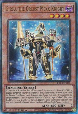 Girsu, the Orcust Mekk-Knight (PUR) (RA03-EN026) - Quarter Century Bonanza 1st Edition - Premium Yugioh Single from Konami - Just $0.43! Shop now at Game Crave Tournament Store