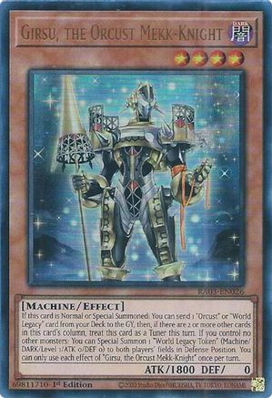 Girsu, the Orcust Mekk-Knight (UR) (RA03-EN026) - Quarter Century Bonanza 1st Edition - Premium Yugioh Single from Konami - Just $0.25! Shop now at Game Crave Tournament Store