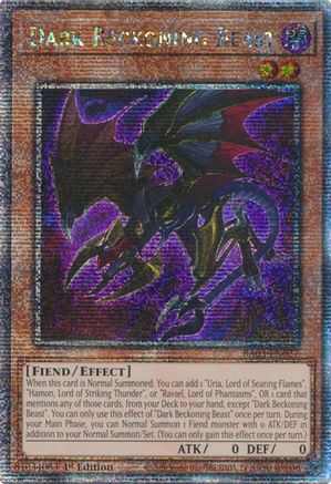 Dark Beckoning Beast (Quarter Century Secret Rare) (RA03-EN027) - Quarter Century Bonanza 1st Edition - Premium Yugioh Single from Konami - Just $5.18! Shop now at Game Crave Tournament Store