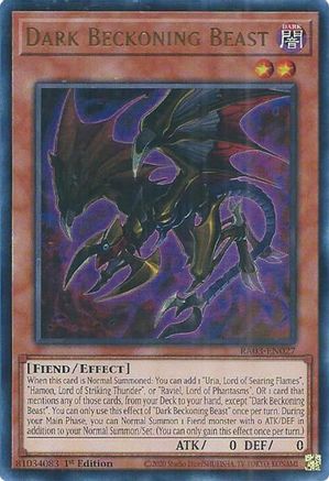 Dark Beckoning Beast (UR) (RA03-EN027) - Quarter Century Bonanza 1st Edition - Premium Yugioh Single from Konami - Just $0.25! Shop now at Game Crave Tournament Store