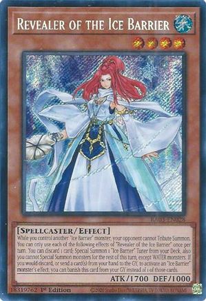 Revealer of the Ice Barrier (Secret Rare) (RA03-EN028) - Quarter Century Bonanza 1st Edition - Premium Yugioh Single from Konami - Just $0.25! Shop now at Game Crave Tournament Store