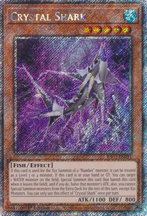 Crystal Shark (Platinum Secret Rare) (RA03-EN031) - Quarter Century Bonanza 1st Edition - Premium Yugioh Single from Konami - Just $0.25! Shop now at Game Crave Tournament Store