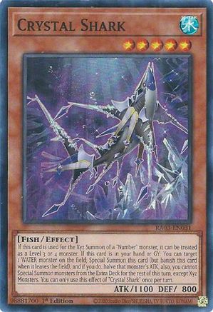 Crystal Shark (RA03-EN031) - Quarter Century Bonanza 1st Edition - Premium Yugioh Single from Konami - Just $0.25! Shop now at Game Crave Tournament Store