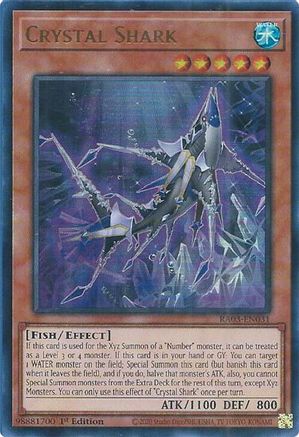 Crystal Shark (UR) (RA03-EN031) - Quarter Century Bonanza 1st Edition - Premium Yugioh Single from Konami - Just $0.25! Shop now at Game Crave Tournament Store