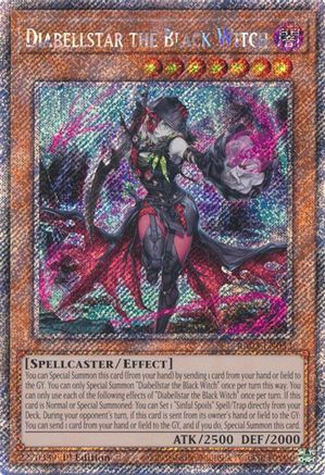 Diabellstar the Black Witch (Platinum Secret Rare) (RA03-EN032) - Quarter Century Bonanza 1st Edition - Premium Yugioh Single from Konami - Just $7.50! Shop now at Game Crave Tournament Store